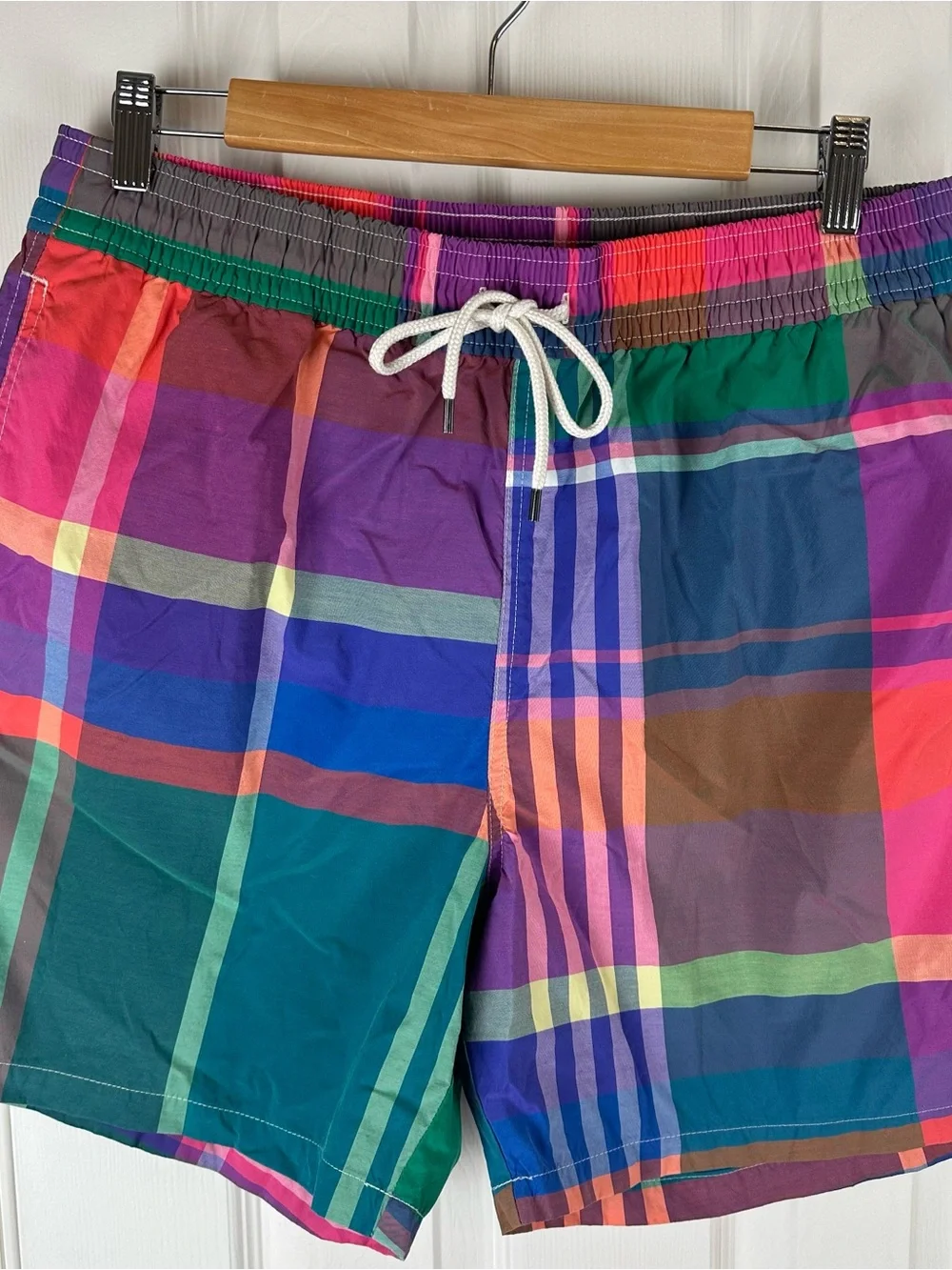 Polo Ralph Lauren Multicolor Plaid Swim Trunks